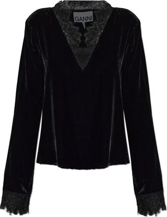 Ganni Donna, Camicette, Nero, S, new