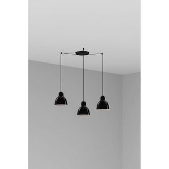 Faro Barcelona Venice 3l Colgante Negra
