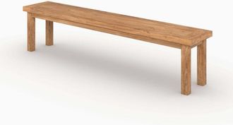 Rendez-Vous D&eacute;co Banco De 3 Plazas De Madera De Teca Reciclada De 200 Cm - M&eacute;mo