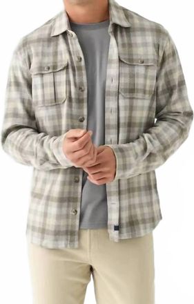 Johnnie-O Marcelu Stretch Shirt In Grey