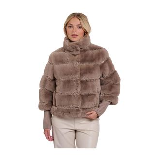 Rino&Pelle Feline Jacket - Dames - Jassen - Beige - Maat: 3XL