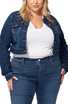 Slink Jeans Crop Denim Jacket in Wilma at Nordstrom, Size 1X