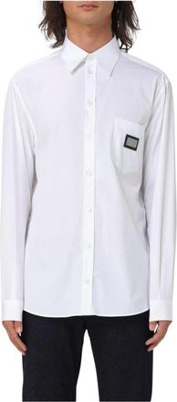 Dolce & Gabbana Heren, Overhemden, Wit, Maat: 3XS Katoen