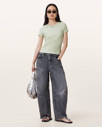 AllSaints Cotton Stevie Slim Fit Short Sleeve T-Shirt, Size: L