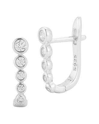 Glaze Jewelry Silver Cz Earrings