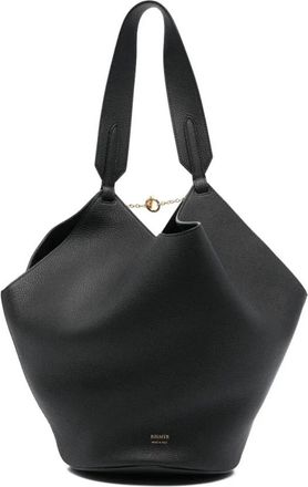 Khaite Tassen, Dames, Zwart, ONE Size, Leer, Lotus Small Tote Bag