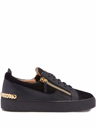 Giuseppe Zanotti Sneakers Frankie con catena - Nero