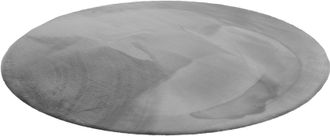 Wecon Home Hochflor-Teppich »Anna« rund 25 mm Höhe Wohnzimmer, Schlafzimmer, Felloptik, sehr weich und flauschig, Uni