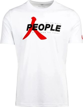 People of Shibuya Ultralichte T-Shirt - Heren - T-shirts - Wit - S - Leer - Tops