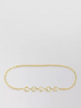 Chlo&eacute; brass chain belt