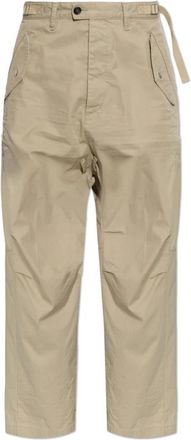 Dsquared2 Wijde broek - Heren - Wijde Broeken - Beige - XS - Katoen - Broeken