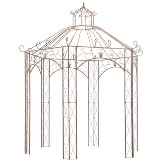 vidaXL P&eacute;rgola De Jard&iacute;n Marr&oacute;n Antiguo 3 M Hierro Vidaxl