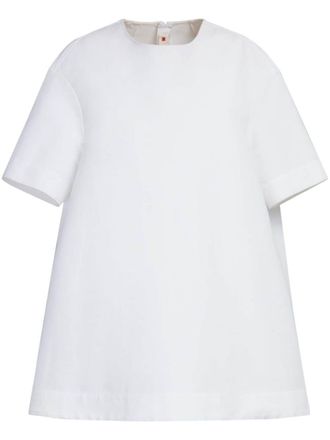 Marni Short-Sleeve Cotton Minidress