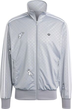 adidas Originals x Mickey Mouse Monogram Embroidery Firebird Truck Top Asia Sizing Grey IY2263