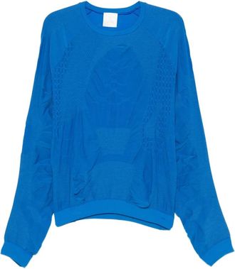 Roa 3D Naadloze Lange Mouw - Heren - Sportshirts - Blauw - XL - Fitness