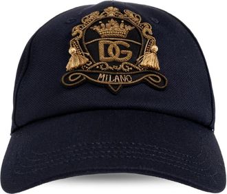 Dolce & Gabbana Baseball Cap - Heren - Petten - Blauw - 58 CM - Katoen - Accessoires