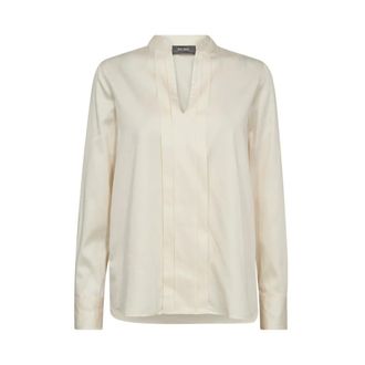 Mos Mosh MOS Mosh, Dames, Blouses & Shirts, Beige, Maat: M