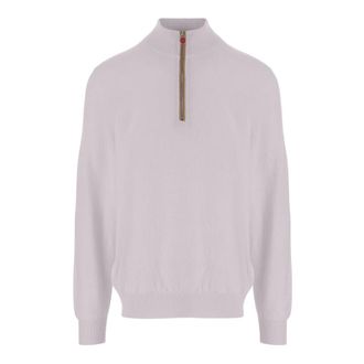 Kiton Cashmere Knitwear, male, Purple, XL, Cashmere Jumper