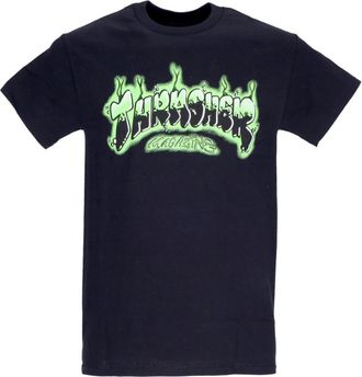 Thrasher Airbrush Tee Zwart/Paars - Heren - T-shirts - Zwart - L - Katoen - Tops