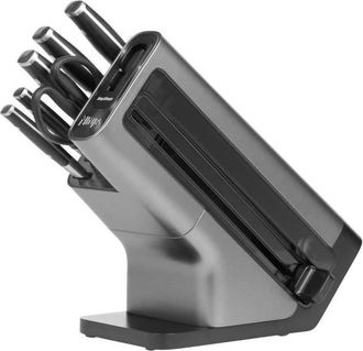 Ninja Foodi Staysharp Bloque Con Ranuras Para Cuchillos Acero Inoxidable Negro, Plata