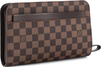 Louis Vuitton Pochette Saint Louis Damier clutch bag - Bruin