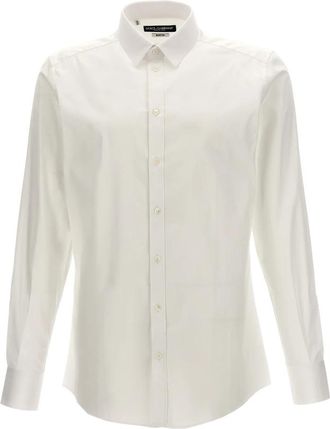 Dolce & Gabbana Shirts - Heren - Zakelijke Overhemden - Wit - 2XL - Katoen - Overhemden