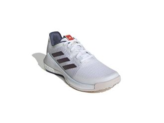 adidas Crazyflight Volleyball Shoes Womens Shoes White/Aurora Metallic/Bright Red : 5 B - Medium, Textile
