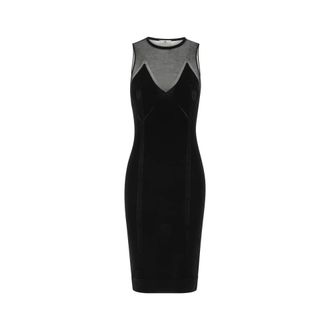 Elisabetta Franchi Abito Longuette in Maglia - female - Elisabetta Franchi - Midi Dresses - Black - M - Dresses