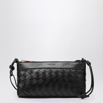 Bottega Veneta Double Patch black leather and Intrecciato bag