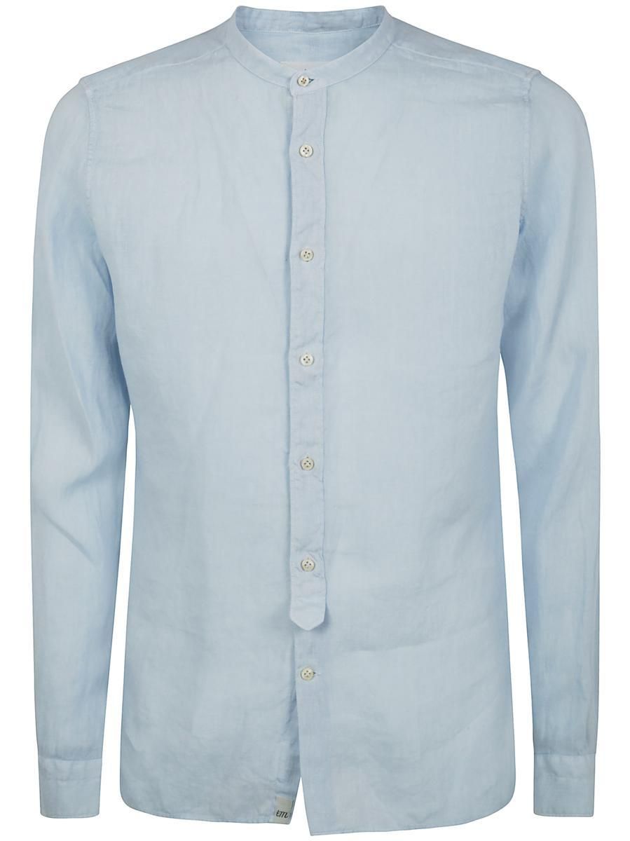 Tシャツ・カットソー TINTORIA MATTEI SS25 GURU NECK LINEN SHIRT (X66TNC UI5) Tintoria Mattei Guru Neck Linen Shirt Clothing from $190.00