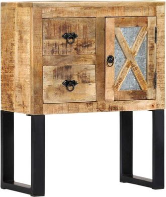 vidaXL Vidaxl - Aparador de madera de mango maciza 60x30x76 cm