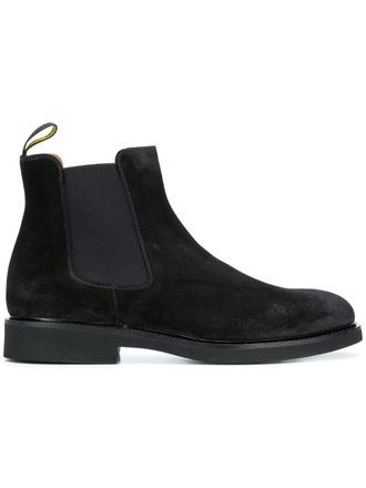 Doucal's Chelsea boots - men - Suede/Calf Leather/Nylon/Rubber/Nylon - 43 - Black
