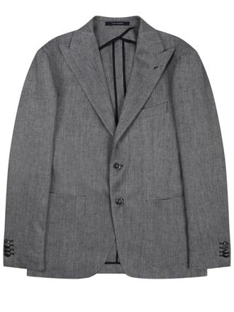 Tagliatore Montecarlo Linen-Cotton Textured Blazer