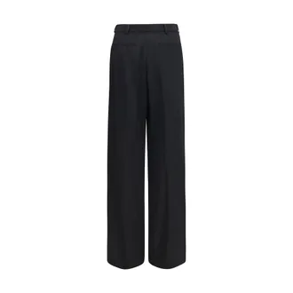Saint Laurent Mens Black Wool Oves Aries Dress Pants