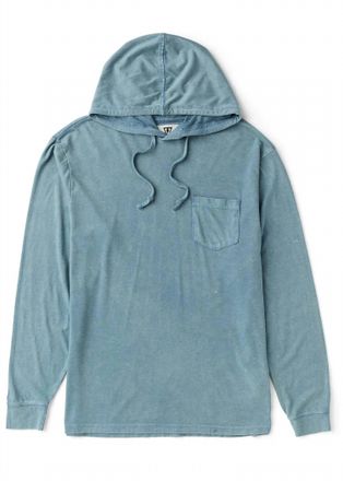 Vissla Mens Solid Sets Knit Pullover In Blue Haze