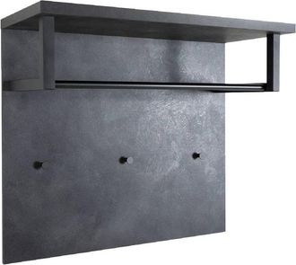 Composad Pensile Ingresso Appendiabiti Linea segno Cm. 35 X 82 X H.71 - Cemento