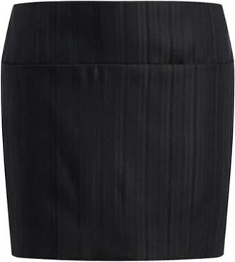 Dondup Pinstripe Mini Rok - Dames - Korte rokken - Zwart - S - Wol - Rokken