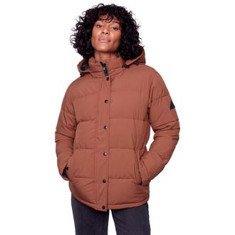 Alpine North FORILLON - Vegan Down Short Quilted Puffer Jacket in Maple at Nordstrom, Size X-Small