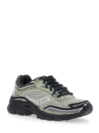 Saucony Unisex Sneakers With Mesh Upper, Green Sole Trainers