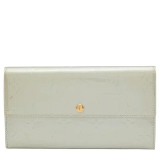 Louis Vuitton Pre-owned Wallets, female, Gray, Size: ONE SIZE Pre-owned Leather wallets