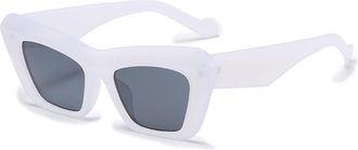 Generic Trendy Mens And Womens Party Decoration Sunglasses Polarized Outdoor Vacation Commuter Sports Sun Glasses(White)