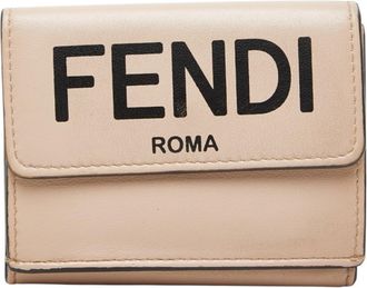 Fendi Pink Leather Wallet (Tri-Fold) (Pre-Owned)