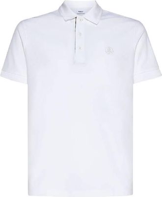 Burberry Logo Embroidered Short Sleeve Cotton Polo Shirt, Size X-Small