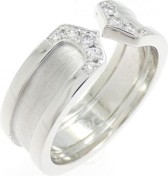 Cartier C2 White Gold White Gold (18K) Band Ring (Pre-Owned)