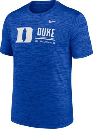 Nike Duke Sideline Velocity Nike Mens Dri-FIT College T-Shirt in Blue | 02ER4EVDU-PCW