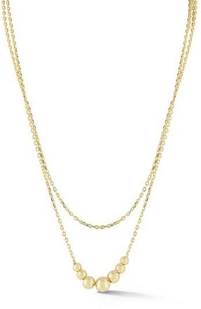 Glaze Jewelry Sterling Silver Double Layer Necklace in Gold at Nordstrom Rack