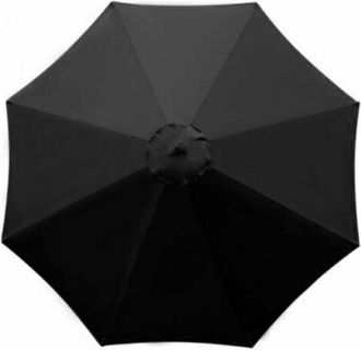 OEM Funda De Repuesto Para Sombrilla - 8 Varillas - 3 M De Di&aacute;metro - Impermeable - Protecci&oacute;n Uv - Tejido De Repuesto - Negro