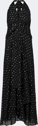 Rixo Alaina polka-dot halterneck maxi dress