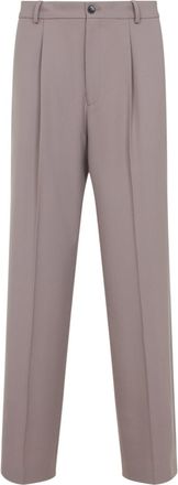 Dries Van Noten Light Lilac Penrud Wool Pants-Uomo
