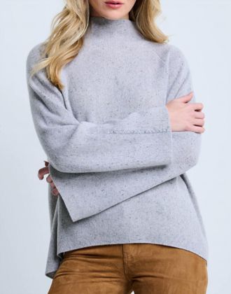 Lisa Todd High Society Sweater In Silver Mist